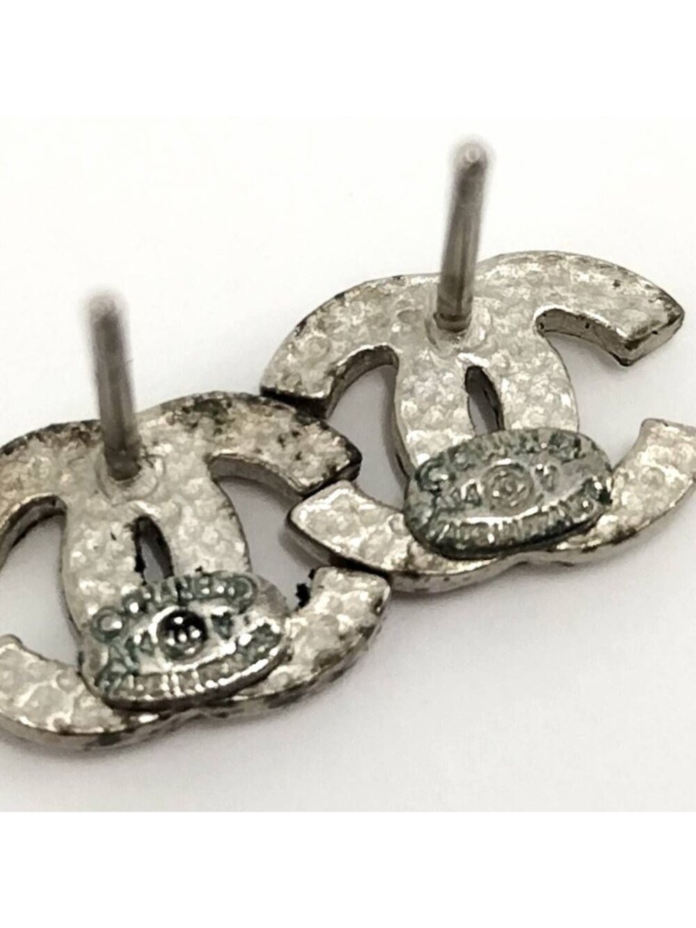 Chanel CC Logo Earrings Rhinestone - Picture 9 of 10